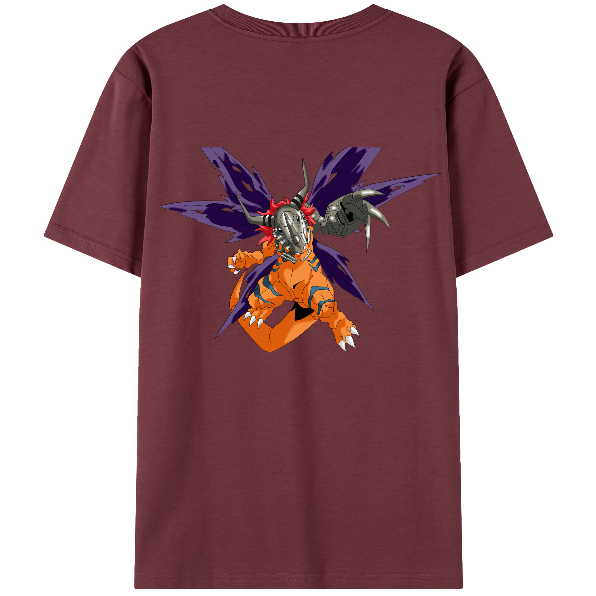 （画像用） Digimon デジタルモンスター/デジモン 綿100％半袖Tシャツ（背面プリント）